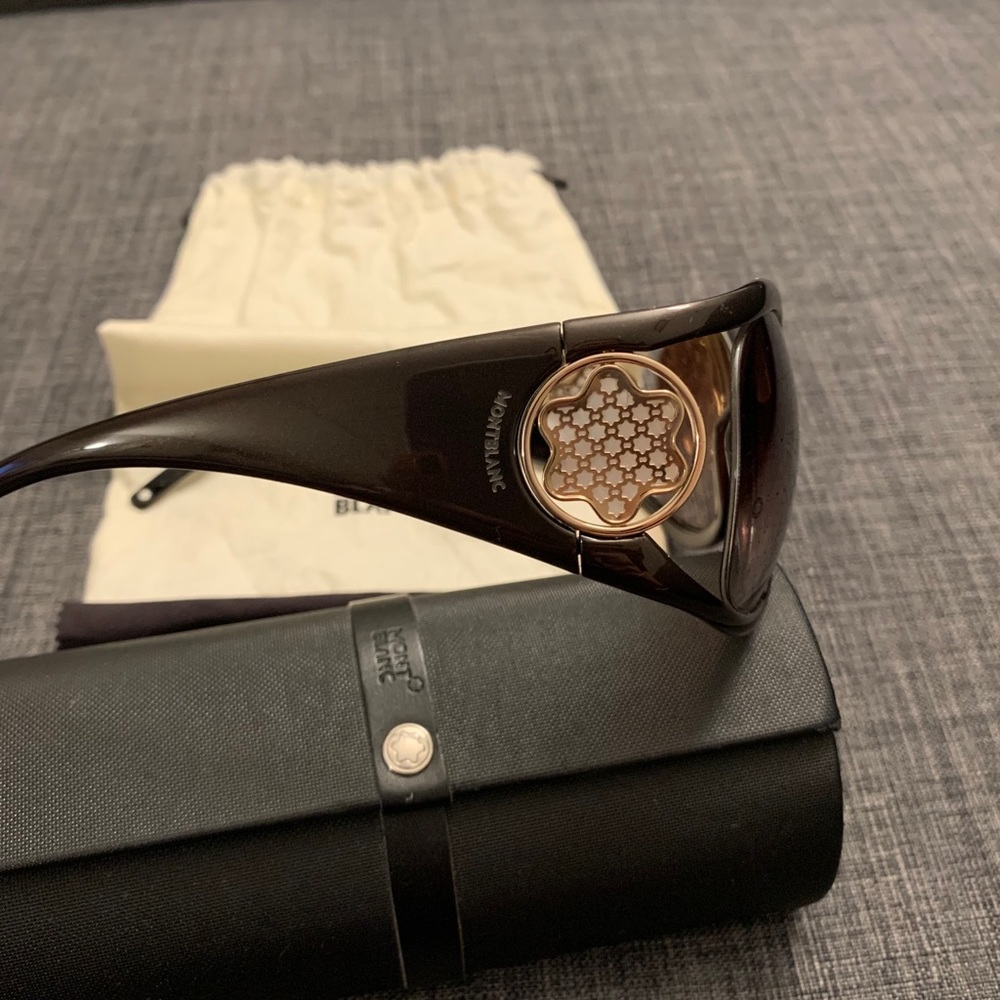 MontBlanc 227S 692 Dark Brown sunglasses - Picture 4 of 8